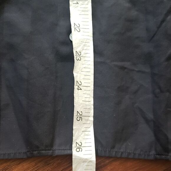 Burberry Black Novacheck Chic Feminine Edgy Trendy Button Down Shirt Size 6 - Picture 6 of 7